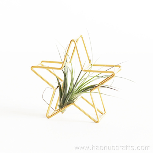 Golden Pentagram Decorations Ornaments with Metal Material